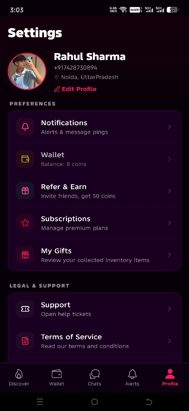 Queer Romance app interface showing dating profiles